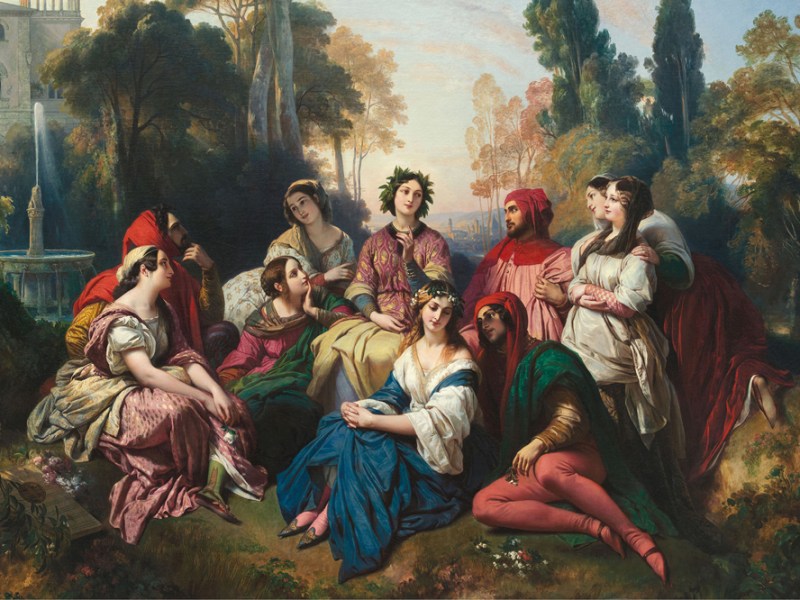 Decameron (detail; 1837), Franz Xaver Winterhalter. The Princely Collections, Liechtenstein, Vaduz-Vienna