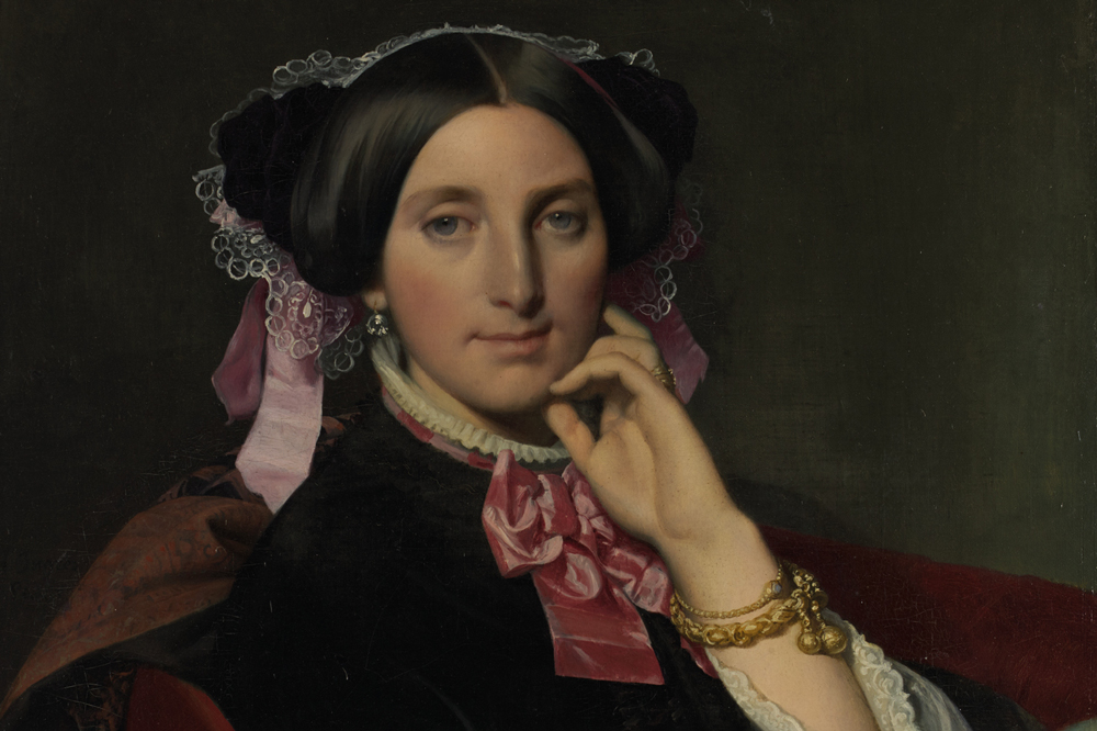Portrait of Madame Gonse (detail; 1852), Jean-Auguste-Dominique Ingres. Musée Ingres Bourdelle, Montauban