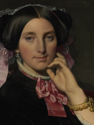 Portrait of Madame Gonse (detail; 1852), Jean-Auguste-Dominique Ingres. Musée Ingres Bourdelle, Montauban