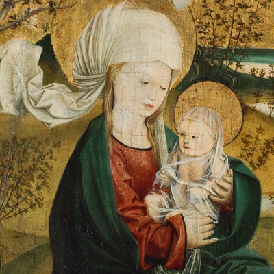The Flight into Egypt, from the Mondsee Altarpiece (detail; c. 1495–99), Master of Mondsee.
