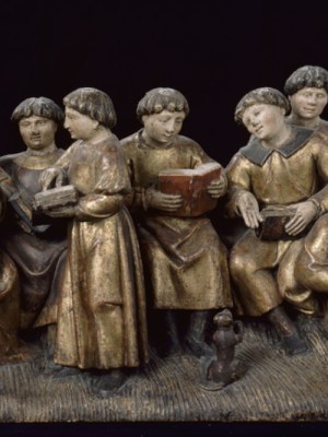 School scene (early 16th century), France.
