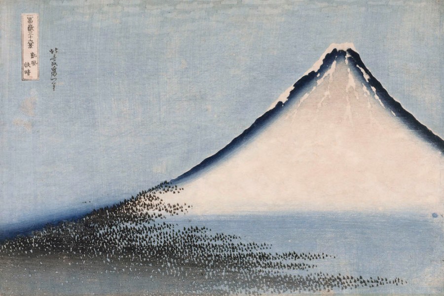 The Blue Fuji (1831), Katsushika Hokusai.