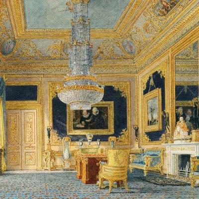 Carlton House: the Blue Drawing Room (detail; c. 1816), Charles Wild