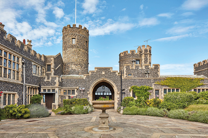 Kingsgate Castle, near Broadstairs, designed by W.H. Romaine-Walker for Lord Avebury and built 1902–12.