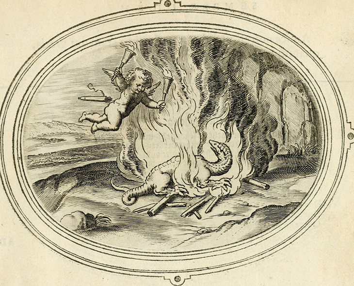 'Mea Vita per Ignem', from Amorum Emblemata (1608) by Otto van Veen.