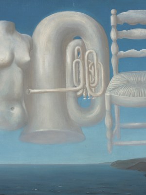 Threatening Weather (1929), Rene Magritte.