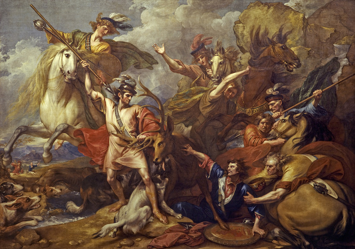 Alexander III of Scotland Rescued from the Fury of a Stag by the Intrepidity of Colin Fitzgerald ('The Death of the Stag')