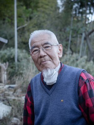 Ryoji Koie photographed outside his studio in Japan in 2017.