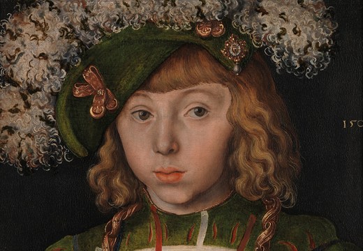 Portrait of Johann Friedrich the Magnanimous (detail; 1509), Lucas Cranach the Elder.