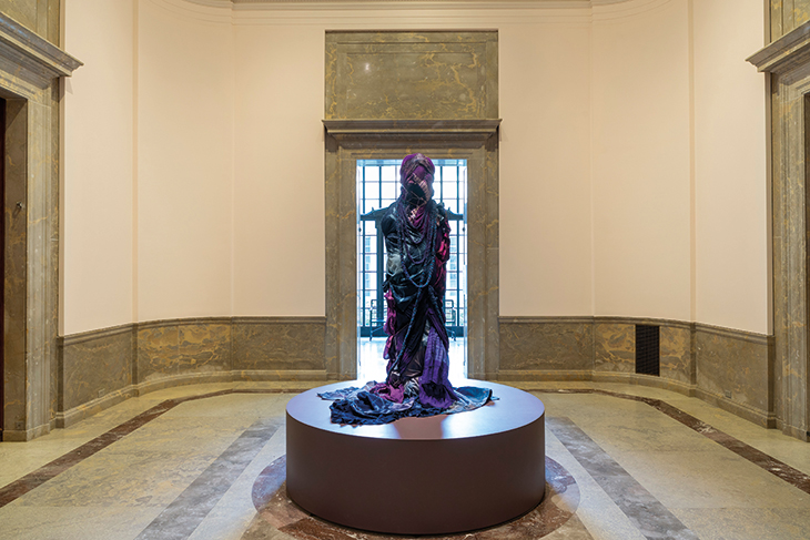 Grace Stands Beside by Shinique Smith, installed at the Baltimore Museum of Art (until 3 January 2021).