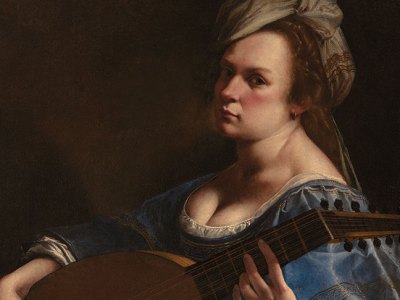 Self-Portrait as a Lute Player (detail; c. 1615–17), Artemisia Gentileschi. Wadsworth Atheneum Museum of Art, Hartford