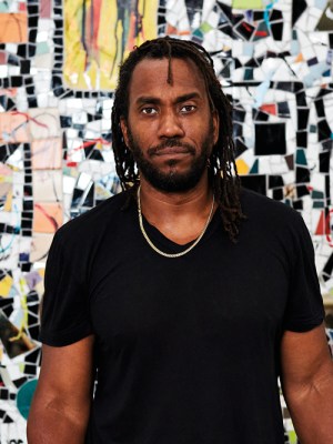 Rashid Johnson, photographed in his studio in New York in 2020.
