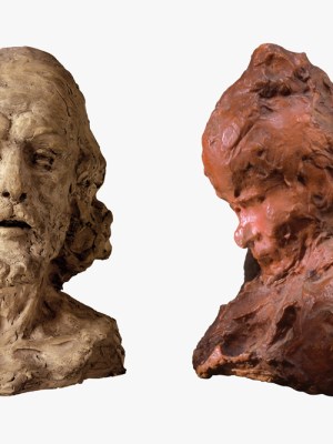 Left: Head of Saint John the Baptist (1877/78), Auguste Rodin. Staatliche Kunsthalle Karlsruhe. Right: La Portinaia (1883/84), Medardo Rosso. Collection PCC, Lugano