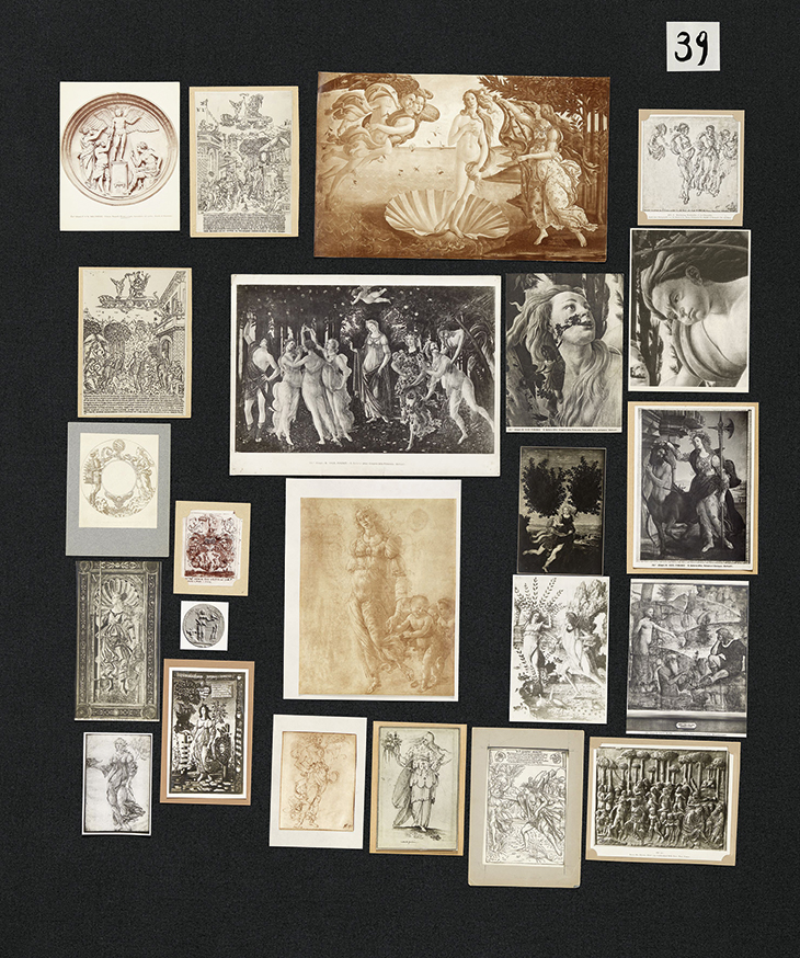 ADD IMAGE: Panel 39 of Aby Warburg's Bilderatlas Mnemosyne.