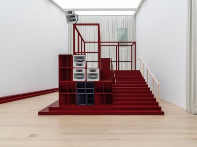 Installation view of 'Bergama Stereotip' by Cevdet Erek, Arter, Istaanbul, 2019–20.