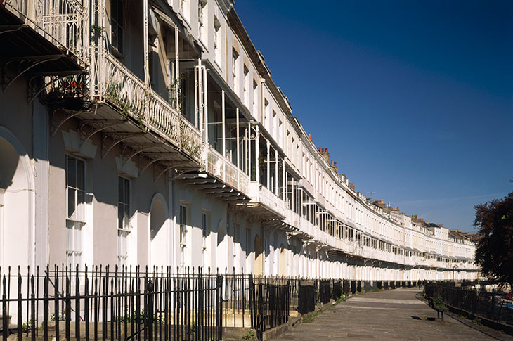 Royal York Crescent, Bristol (photographed in 1999).