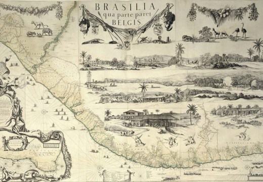 Map of Brazil from the Klencke Atlas (c. 1660), Johannes Klencke.