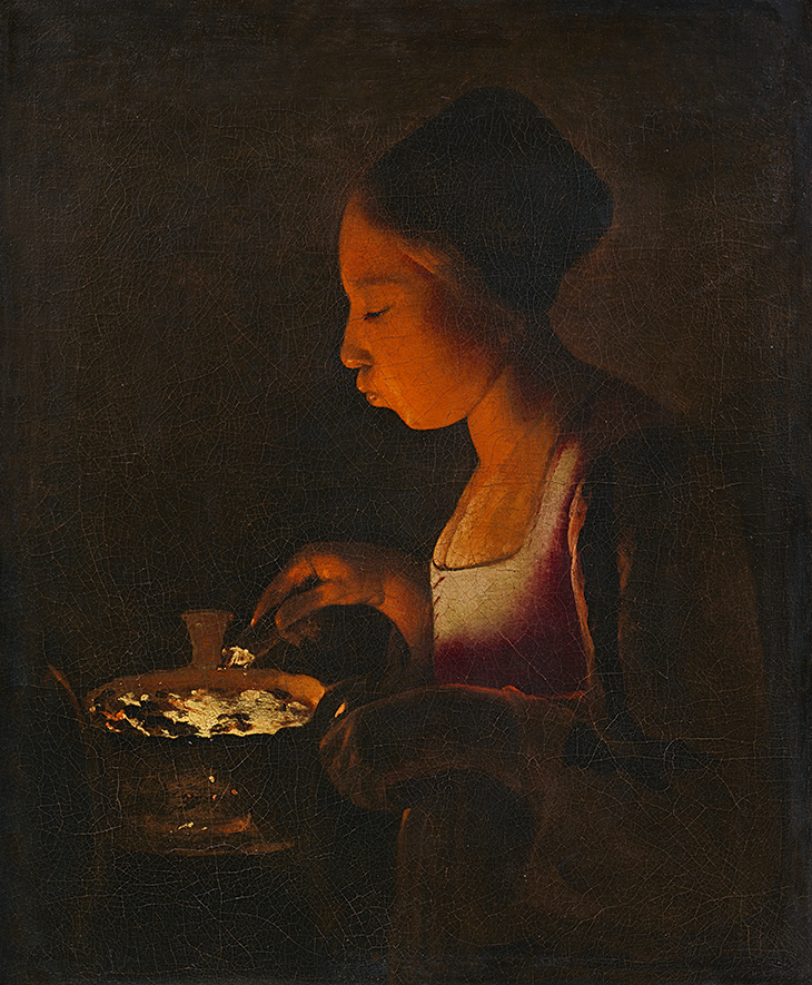 A Girl Blowing on a Brazier (1646–48), Georges de La Tour. Lempertz, Cologne (estimate €3m–€4m)