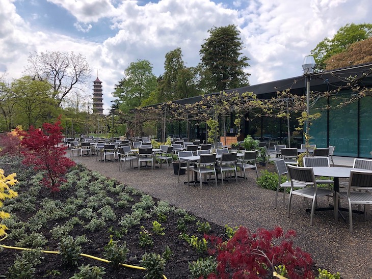 Pavilion Bar and Grill near the Great Pagoda at Kew Gardens.