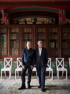 Langlands & Bell in the Library-Dining Room with Grand Tour (2020). Photo: Gareth Gardner