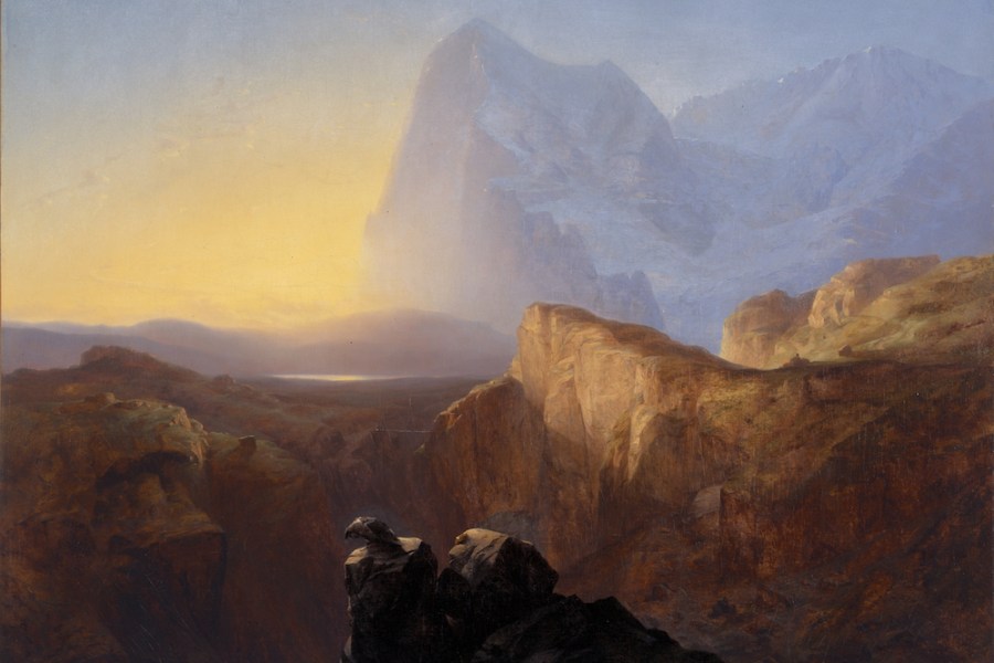 The Eiger at Sunrise (1844), Alexandre Calame