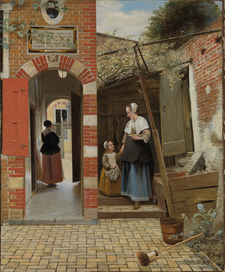 The Courtyard of a House in Delft (1658), Pieter de Hooch.