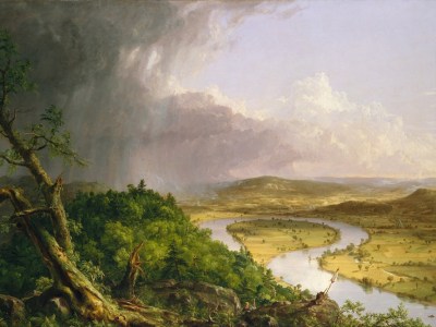 View from Mount Holyoke, Northampton, Massachusetts, after a Thunderstorm – The Oxbow (1836), Thomas Cole. The Metropolitan Museum of Art, New York