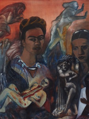 Old Arguments on Indigenism (detail; 1989), Nalini Malani.