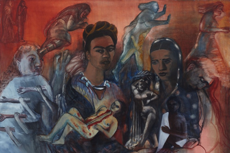 Old Arguments on Indigenism (detail; 1989), Nalini Malani.