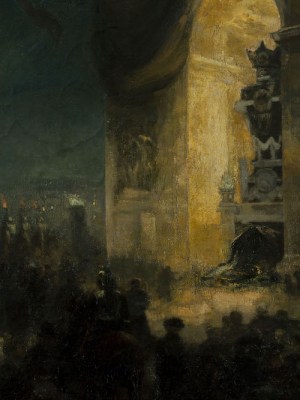 The Wake beneath the Arc de Triomphe, 31 May 1885 (1903), Alfred Roll.