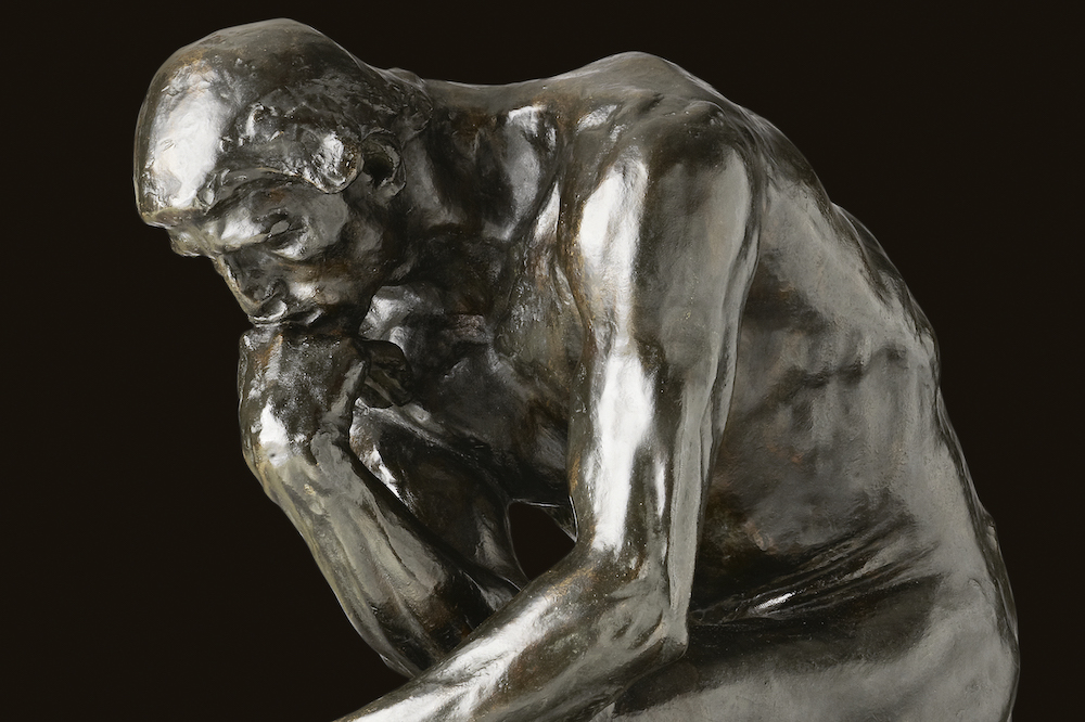 The Thinker (detail; 1880/82), Auguste Rodin.