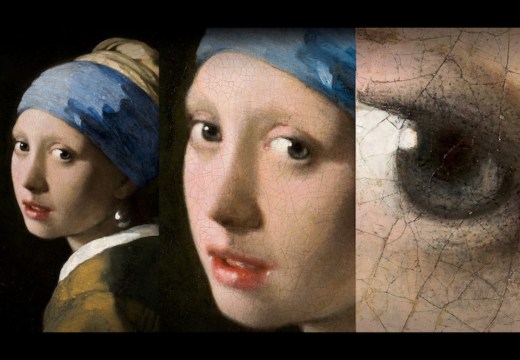 Vermeer’s Girl with a Pearl Earring, photographed in gigapixel resolution.