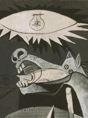 Guernica (detail; 1937), Pablo Picasso.