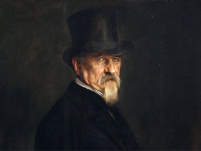 Portrait of Senator Giovanni Morelli, 1886, Franz von Lenbach. Accademia Carrara, Bergamo