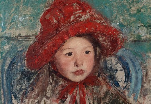 Little Girl in a Large Red Hat (c. 1881), Mary Cassatt. Princeton University Art Museum