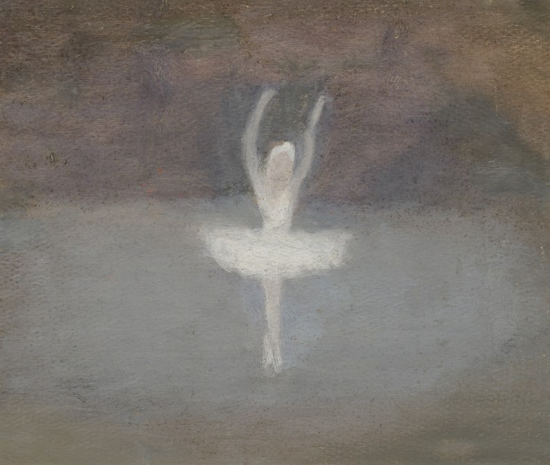 Pavlova, the dying swan (1929), Clarice Beckett. 