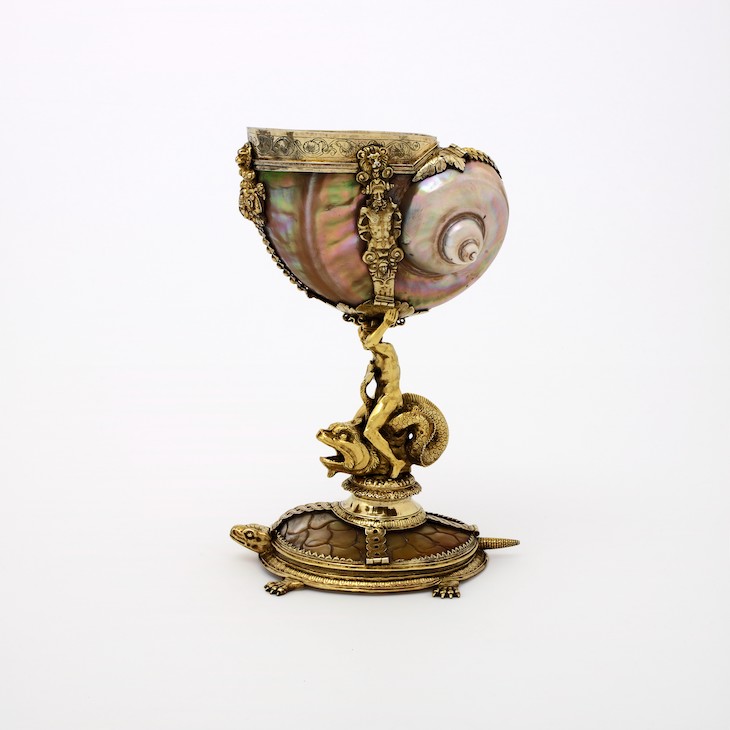 Nautilus cup (c. 1585), England or Flanders.