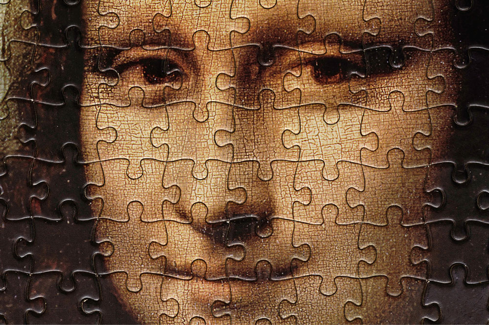 Lockdown Lisa: La Gioconda as a jigsaw.