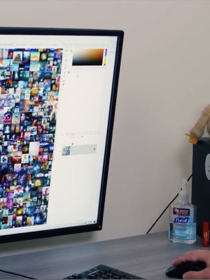 Screen printing (money). Courtesy Christie’s