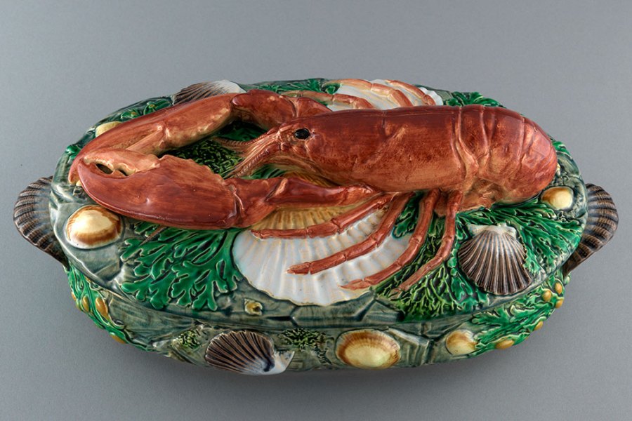 Lobster Dish, designed in 1868 by Matilda Charsley, made in 1869 by Minton & Co.