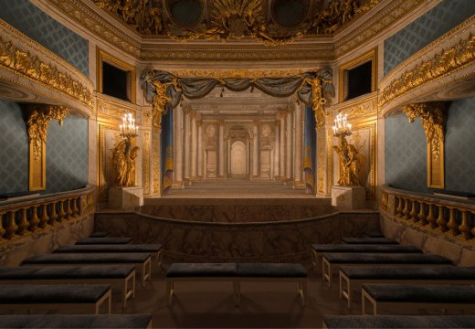 The Queen's Theatre at Versailles, built 1779–79 by Richard Mique for Marie Antoinette.