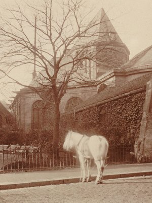 Church of Saint-Médard, 5th arrondissement (detail; 1900–01), Eugène Atget. Musée Carnavalet – Historie de Paris.