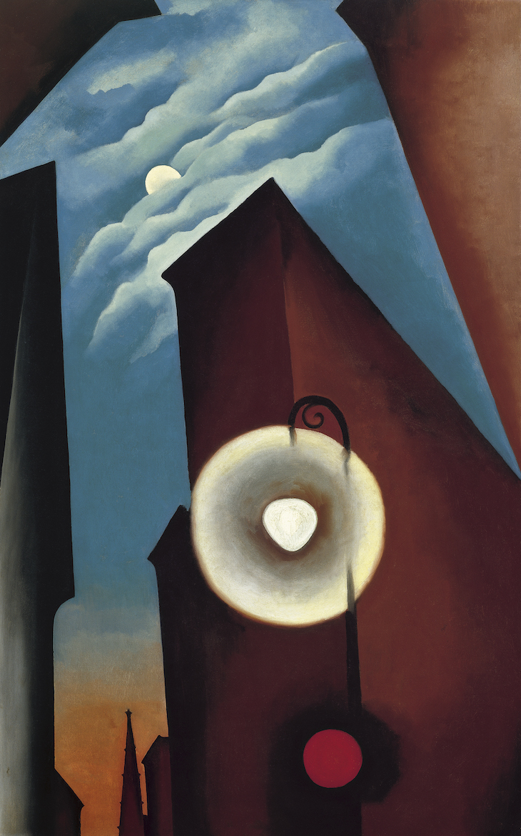 New York Street with Moon (1925), Georgia O’Keeffe.