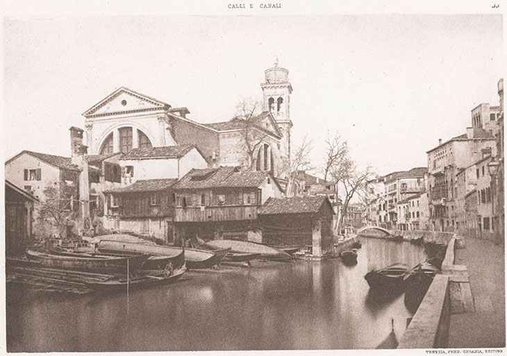 View of Squero di San Trovaso, photographed in c. 1888–98. Rijksmuseum, Amsterdam