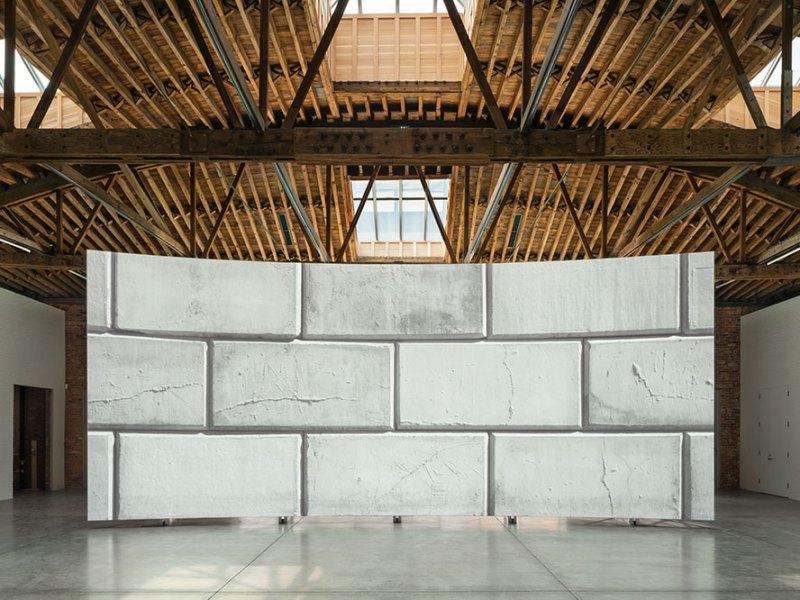 Gallery wall: installation view of Lucy Raven’s ‘Ready Mix’ (2021) at Dia Chelsea, New York.
