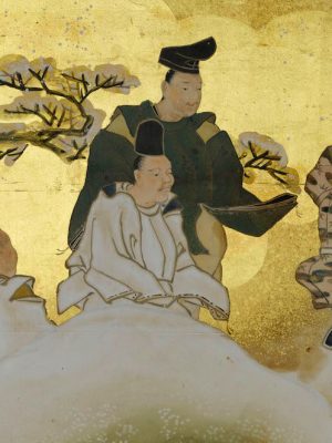 Detail from Japanese folding screen.