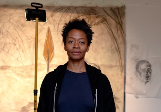 Kara Walker photographed in her studio in 2019 (detail).