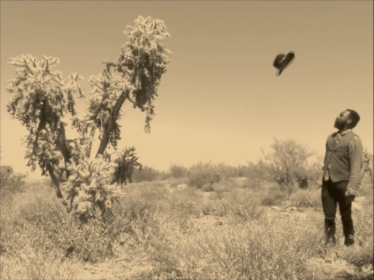 Moses (Burning Bush) (video still; 2015), Samson Kambalu.