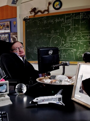 Stephen Hawking in his office at the Department of Advanced Mathematics and Theoretical Physics, University of Cambridge, commissioned by the Science Museum Group in 2011 to mark Hawking’s 70th birthday.