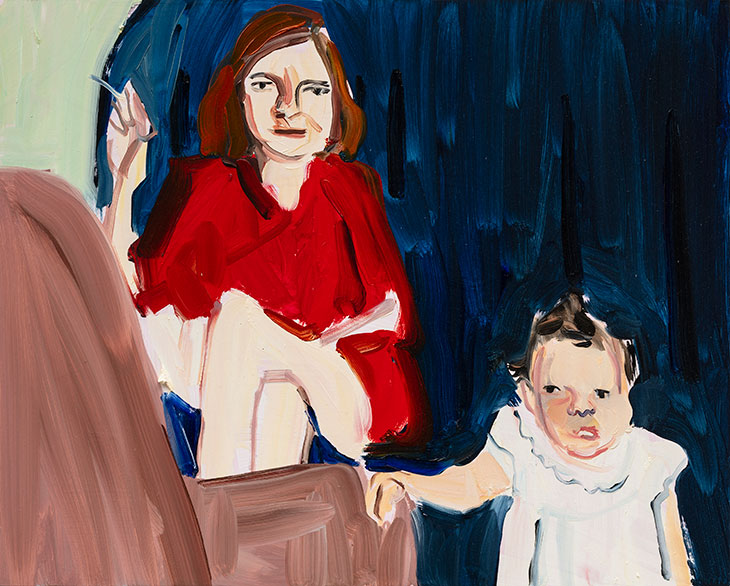 Train to Vermont (2020), Chantal Joffe.